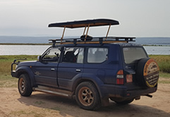 Land Cruiser Prado with pop up roof